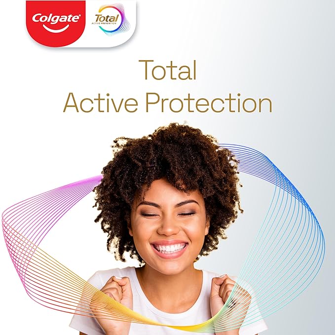 Colgate Total Active Prevention Soft Bristle Whitening Toothbrushes, Soft Toothbrush with Charcoal Infused Bristles, Helps Whiten and Reaches Deeper Along The Gumline and Between Teeth, Black, 2 Pack