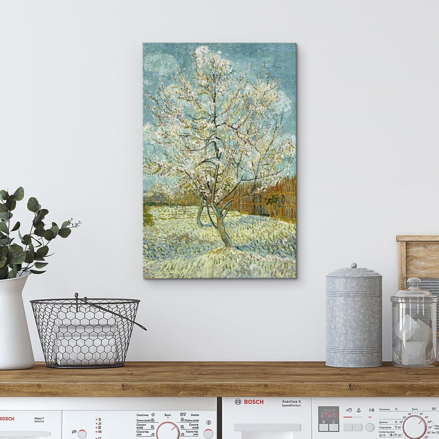 wall26 The Pink Peach Tree by Vincent Van Gogh - Canvas Print Wall Art Famous Oil Painting Reproduction - 32" x 48"