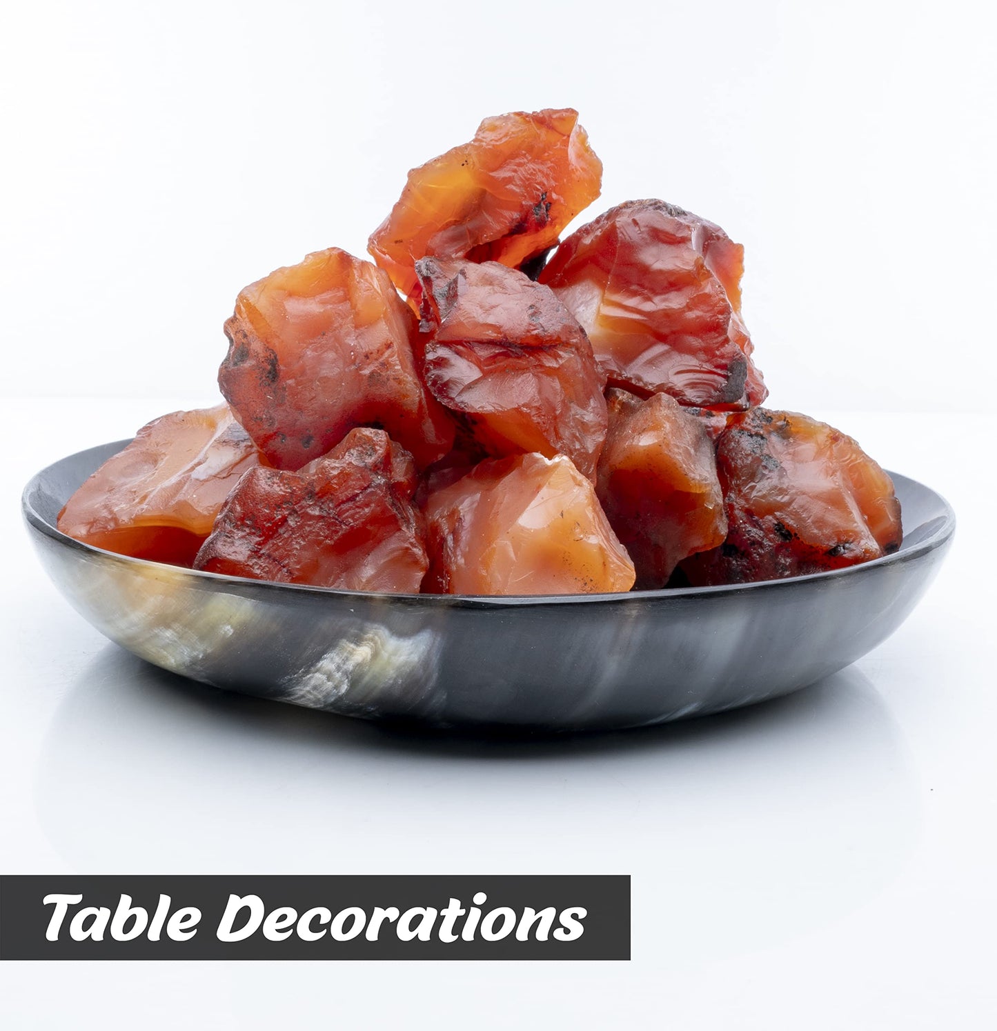 Crocon® 2LB Carnelian Rough Bulk Rocks Natural Stone Spiritual Gifts Raw Gemstone Crystals and Stones Tumbling Cabbing Polishing Gem Mining Chakra Balancing Reiki Healing Home Office Décor