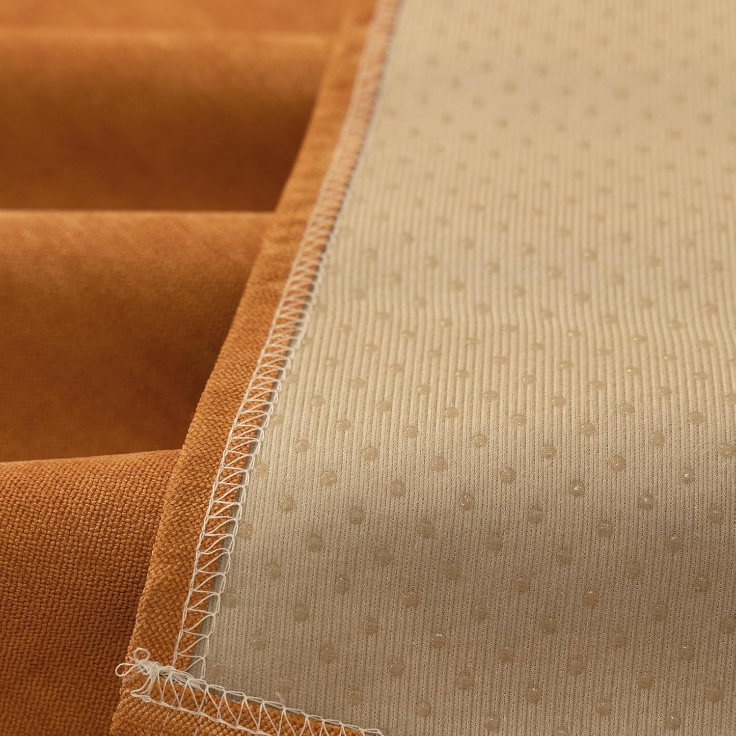 STACYPIK Waterproof Orange Couch Cover for Dogs, Washable Sofa Cover for 2 Cushion Couch, Anti-Cat Scratch Furniture Protector, Anti-Slip Pet Couch Protector,Tear Resistant Futon Cover-71X102IN
