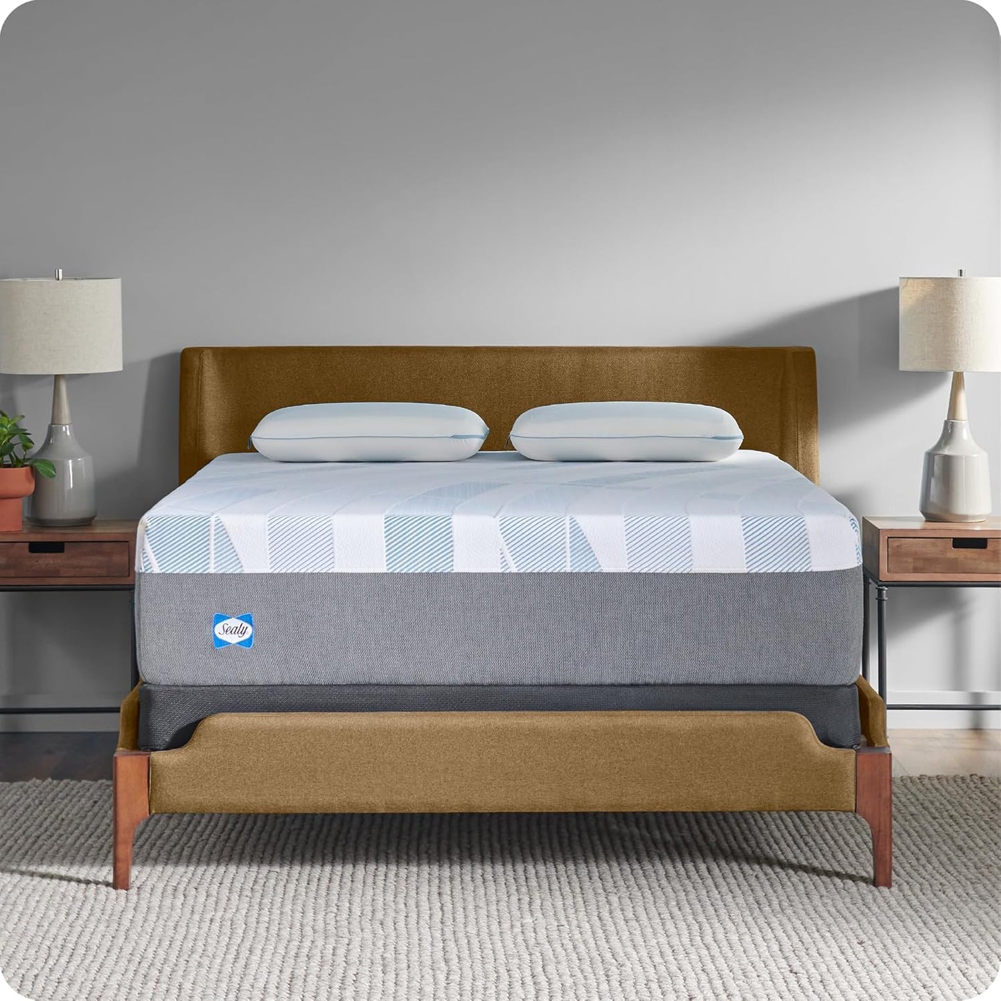 Sealy Dreamlife 14” Foam Mattress-in-a-Box, California King, SealyComfort Gel Memory Foam, SealySupport Transition Foam, Machine Washable Cover