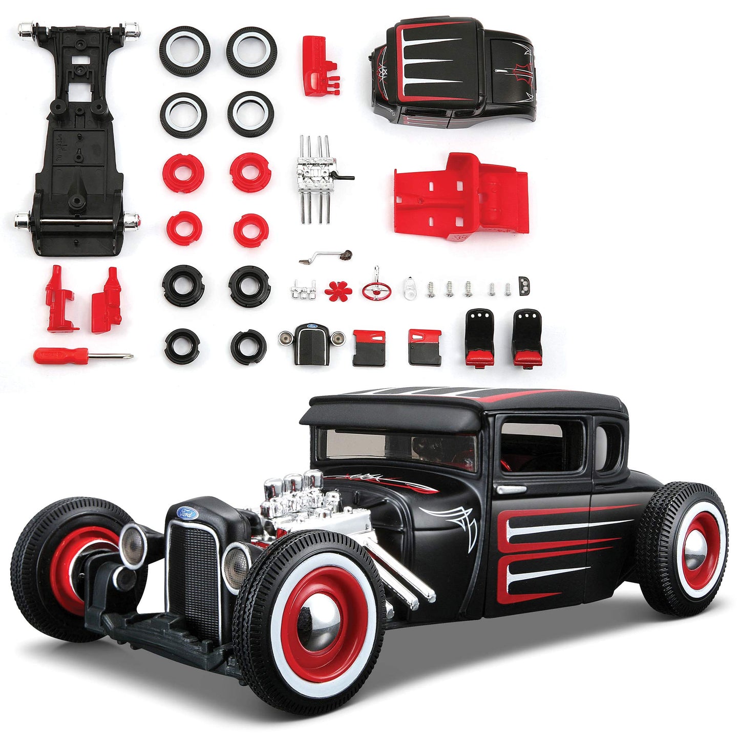 Maisto 1:24 Scale All Star Assembly Line 1929 Ford Model A Diecast Model Kit Small