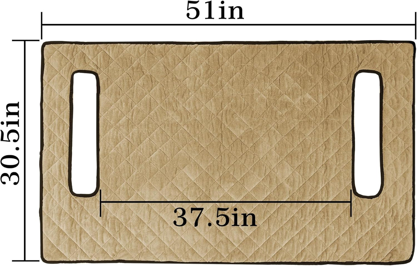 YOKYHOM Golf Cart Seat Covers for Winter, Golf Cart Seat Towel Blanket, Short Plush Surface, Stay Warm and Comfortable, Suits EZGO, Yamaha, Club Car and Other 2-Seat Golf Carts, 51"x 30.5", Brown