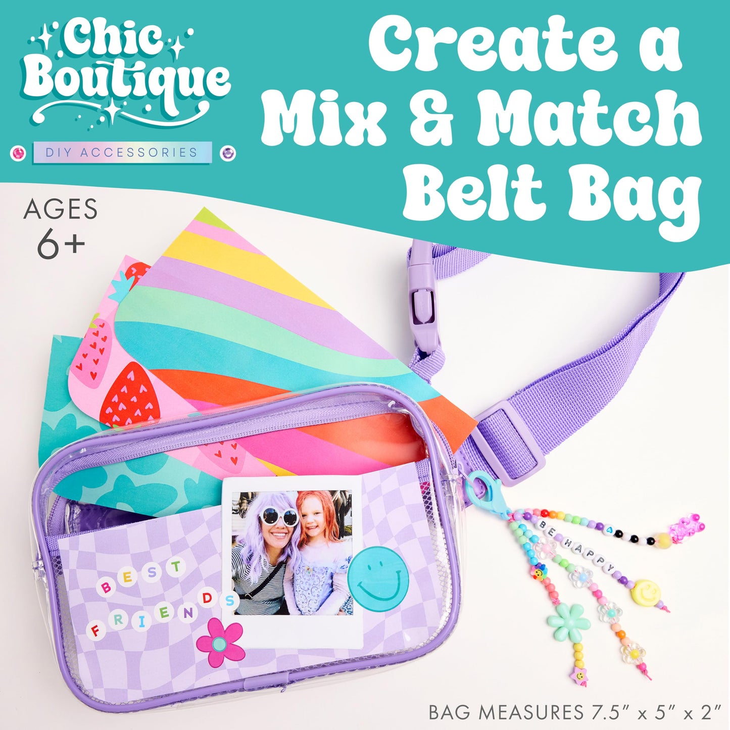 Creativity for Kids Chic Boutique Belt Bag: DIY Girls Fashion Kit, Arts and Crafts Kit, Birthday Gifts for Girls & Spring Crafts (Ages 6+)