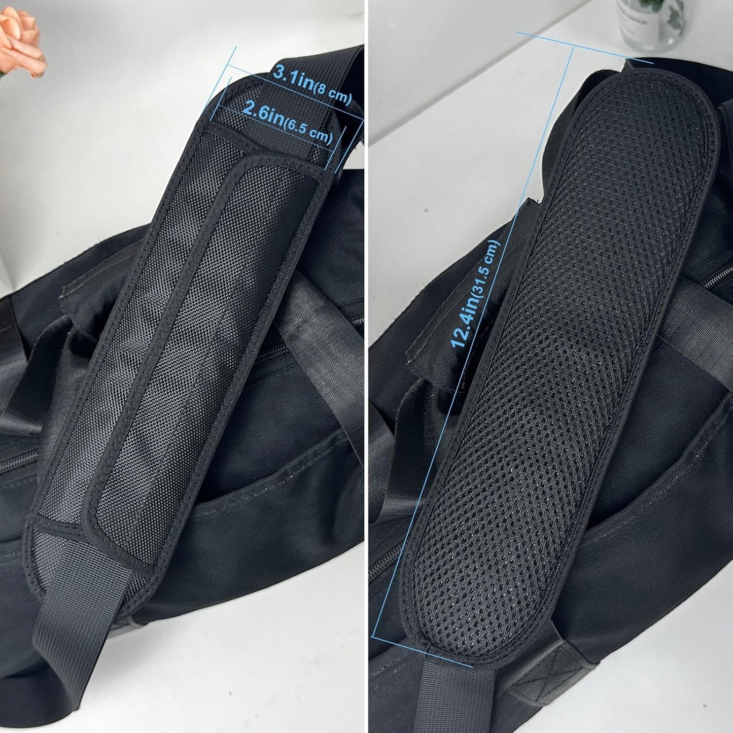 Extra Thick Shoulder Strap Pad, Universal Replacement Shoulder Pad, for Shoulder Bags, Guitar Strap, Detachable Shoulder Strap Pad Pads Help Relieve Shoulder Pain(Sandwich Mesh)