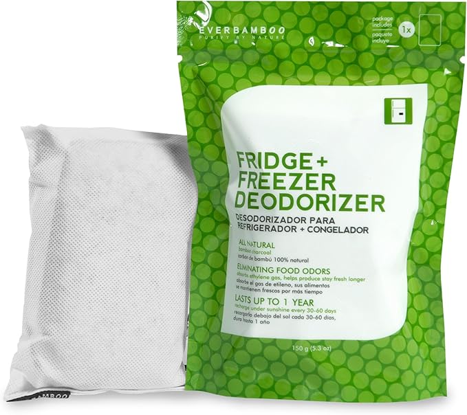 Ever Bamboo Fridge & Freezer Deodorizer w/All Natural Bamboo Charcoal. Are your LEFTOVERS becoming LEFTODORS?
