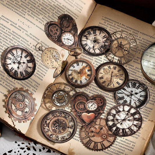 Myhiju 120Pcs Vintage Scrapbook Stickers Aesthetic Journaling Stickers Decorative Collage Materials