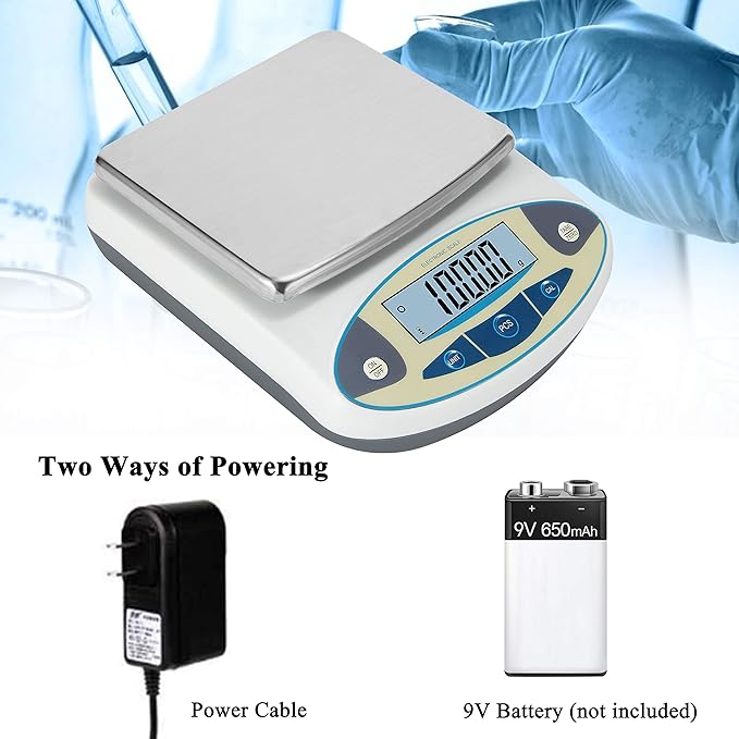 Bonvoisin Lab Scale 1000gx0.01g High Precision Electronic Analytical Balance 0.01g Accuracy Laboratory Lab Precision Scale Digital Kitchen Balance Scale Jewelry Scale Scientific Scale (1000g, 0.01g)