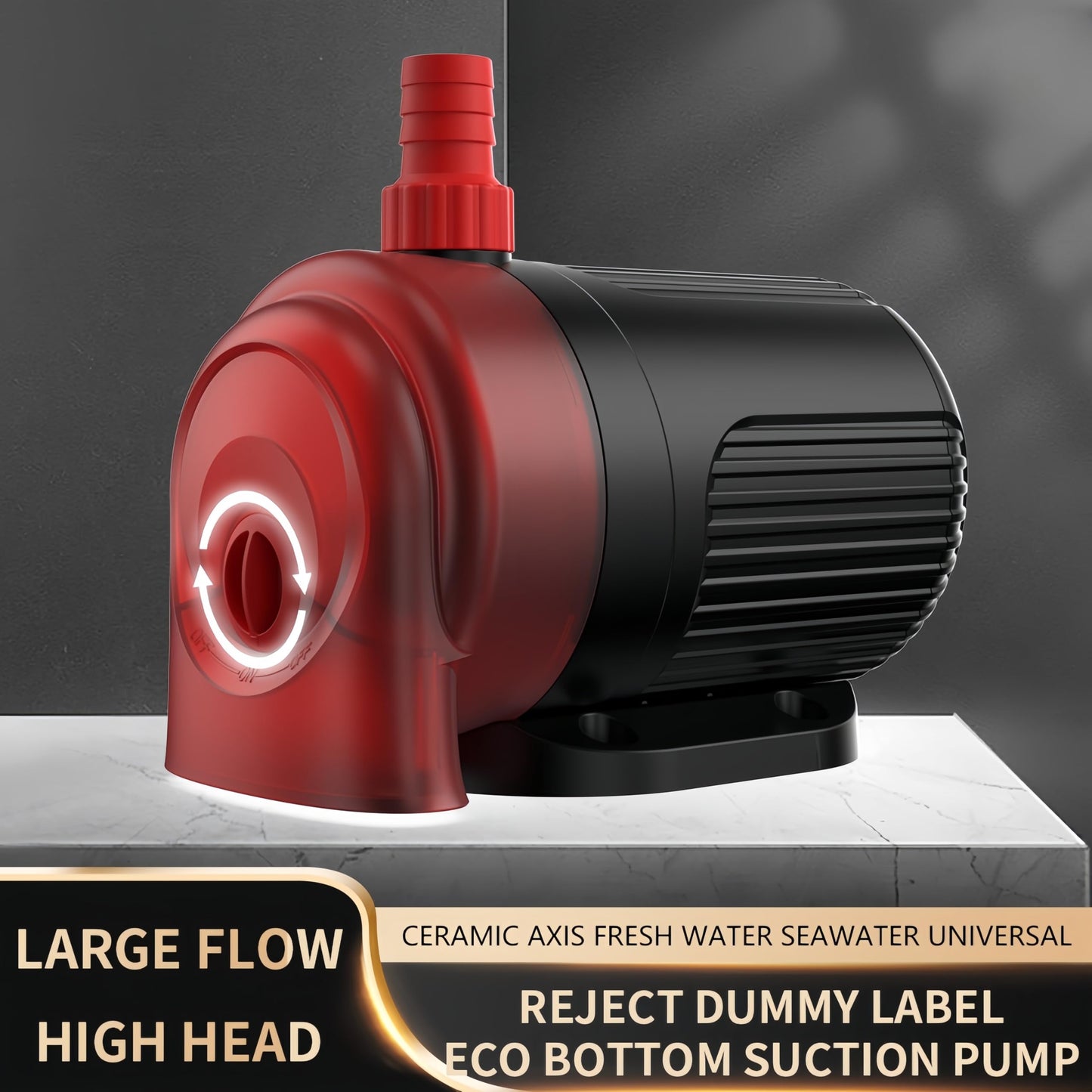 Submersible Water Pump for Aquarium, Fish Tank & Hydroponics – Quiet 28dB, 5mm Shallow Water Operation, Thermal Protection, Ceramic Shaft, Adjustable Outlet for Pond, Aquaponics, Water Circulation