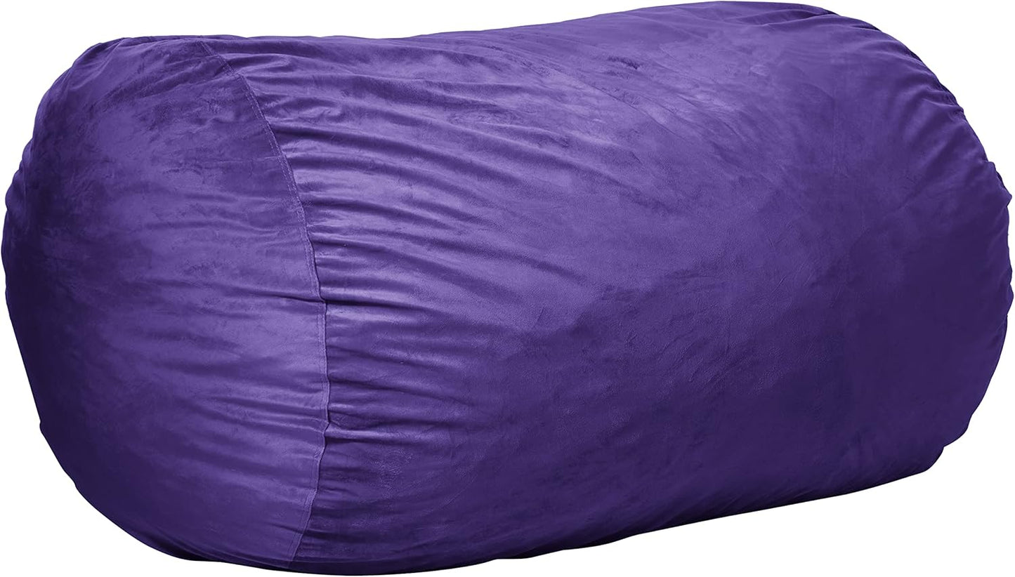 Sofa Sack Bean Bag Chair Cover, 6-Feet, Purple