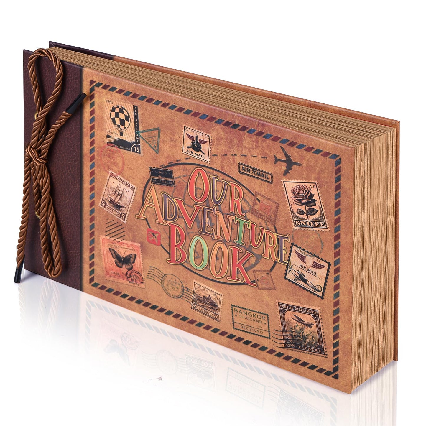 Adventure Book Diary Photo Scrapbook, Adventure Wedding Planning Book with Embossed Cover,Inspired by the 'Up' Saga, Ideal for Memories,Weddings,Traveling,Birthdays,Christmas,Newly Engaged Couples