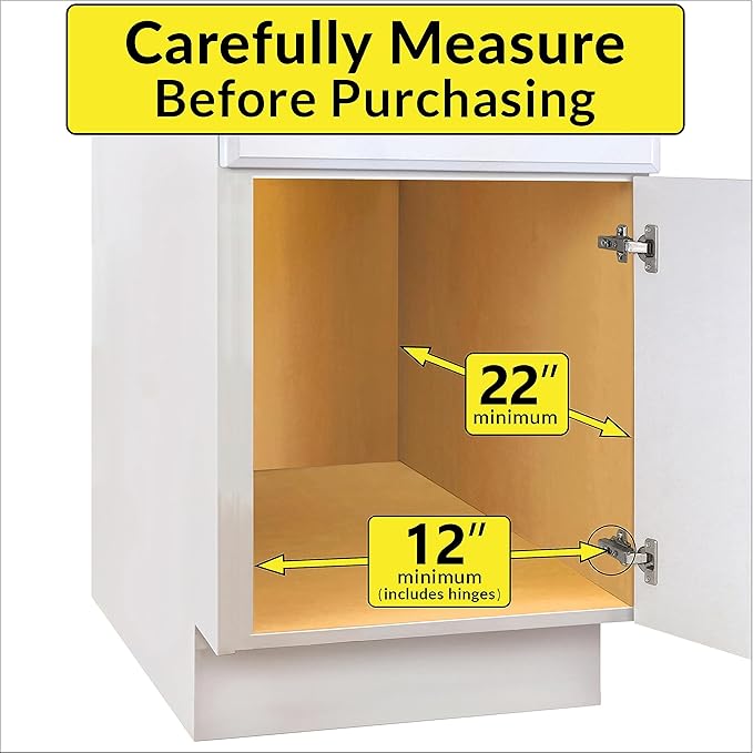 LYNK PROFESSIONAL® SELECT™ Pull Out Cabinet Organizer, 11" x 21" Slide Out Drawers for Kitchen Cabinets - Sliding Pull-Out Pantry Shelves – Home Shelf Organizers - Lifetime Ltd. Warranty, Wood Chrome