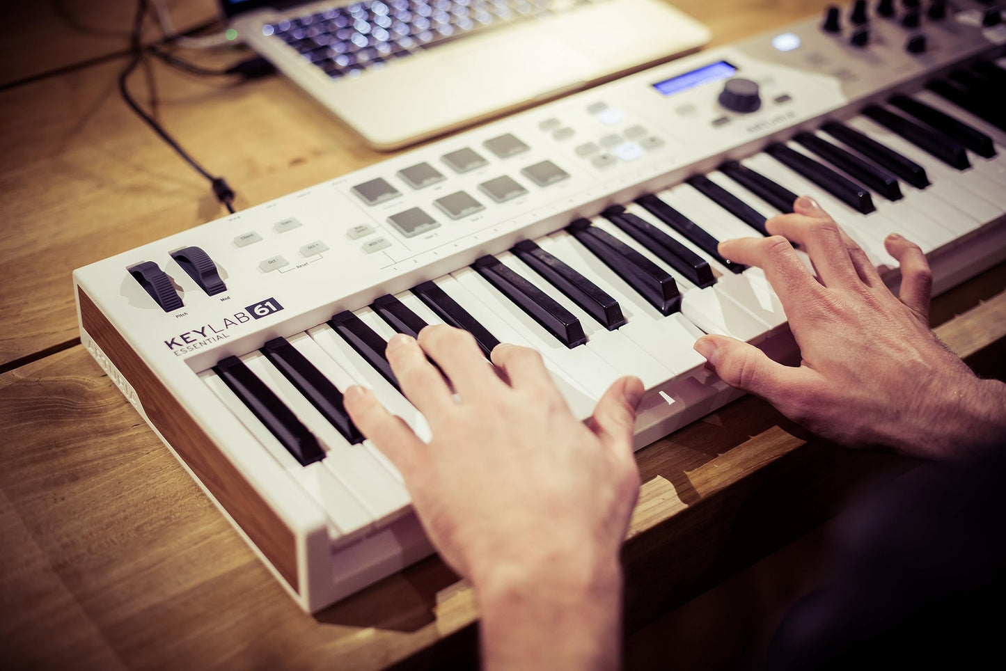 Arturia Keylab Essential Mk3 - 61 Key Usb Midi Keyboard Controller With Analog Lab V Software Included