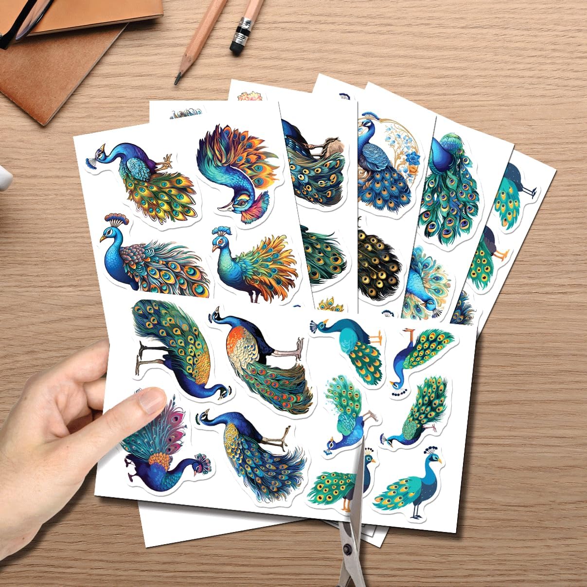 Colorful Art Illustrations Stickers 50pcs Vinyl Pack for Teens Students Scrapbook Laptop Water Bottle Decoration Car Bottles Hat Bedroom Bike Phone Case Wall