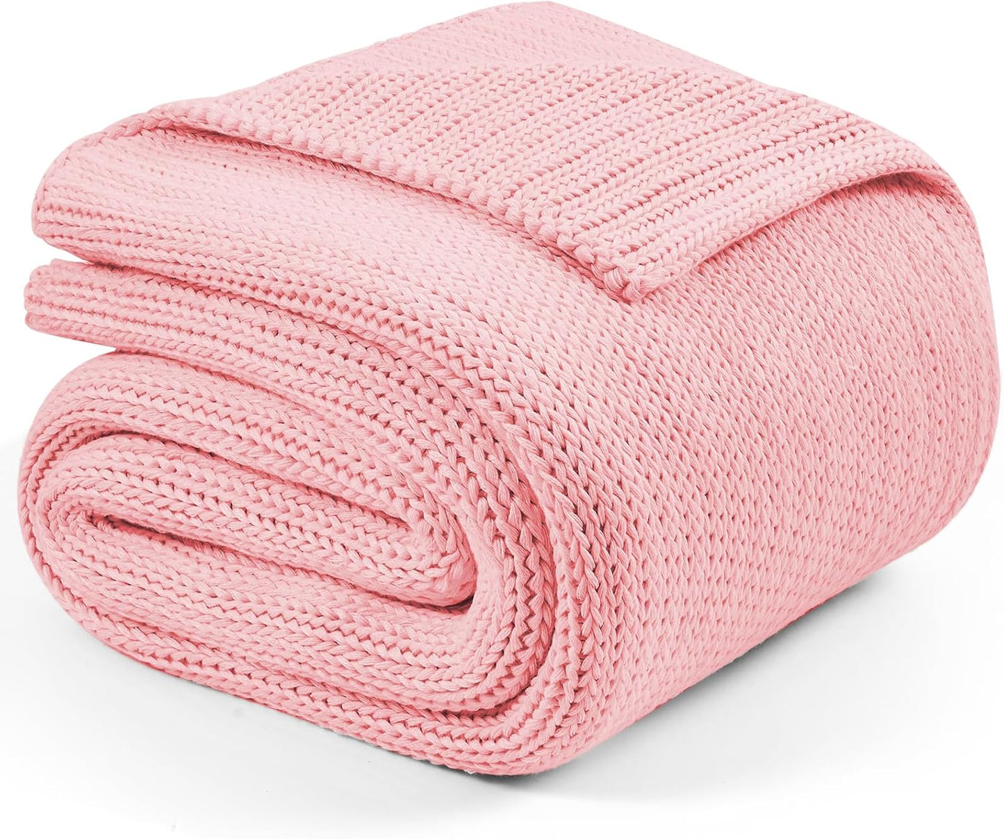L'AGRATY Knitted Weighted Blanket - 60"x80" 20lbs Cooling Chunky Knit Heavy Blanket for Adults Braided Crochet Throw Thick Cable Yarn Knit Decorative No Beads Evenly Weighted Machine Washable