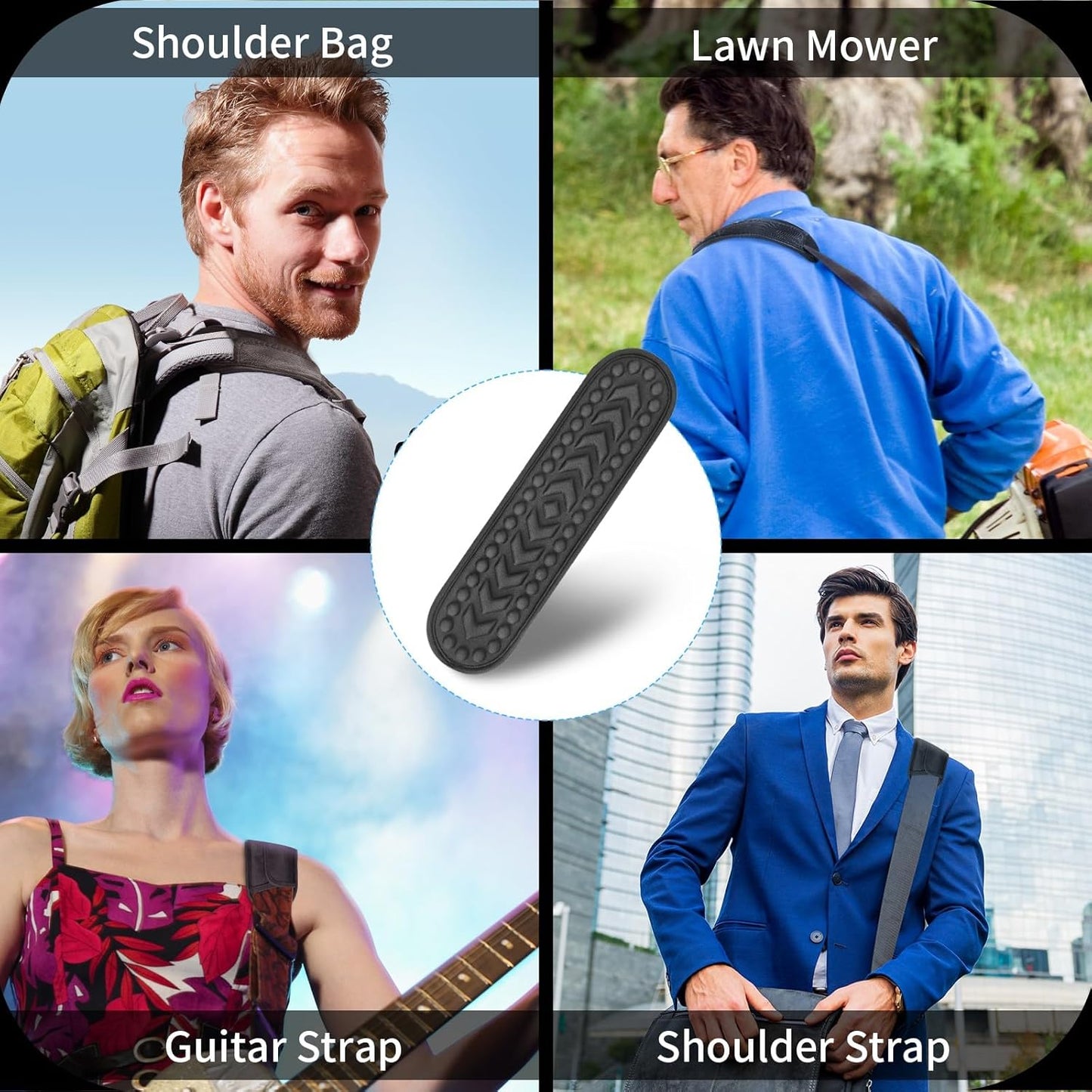 2 Pack Breathable Universal Shoulder Pad, 3D Cushion Air Backpack Strap Pads, for Shoulder Bags, Detachable Shoulder Strap Pad Pads Help Relieve Shoulder Pain(3D Air Cushion-Red)