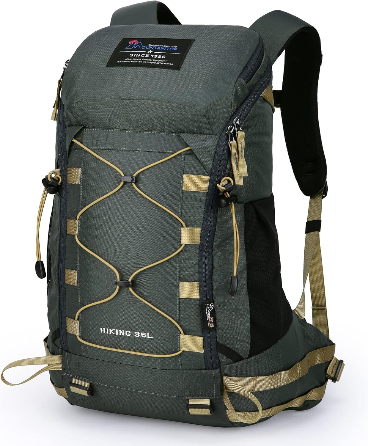 MOUNTAINTOP Hiking Backpack 35L Travel Backpack Lightweight Daypack for Men&Women Outdoor Camping