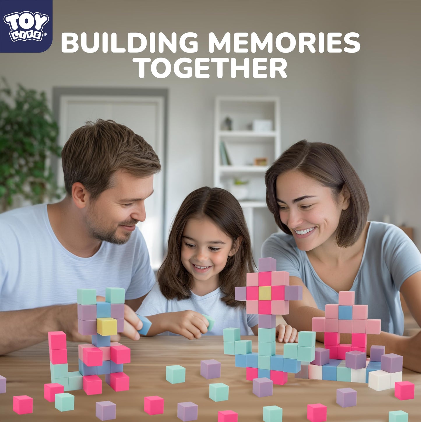 TOY Life 48 Pcs Magnetic Blocks Ages 3-5, Magnetic Building Blocks for Toddlers, Magnetics Blocks for Kids Ages 4-8 Girls & Boys, Learning Building Toys for Age 3 4 5 6 7 8-12
