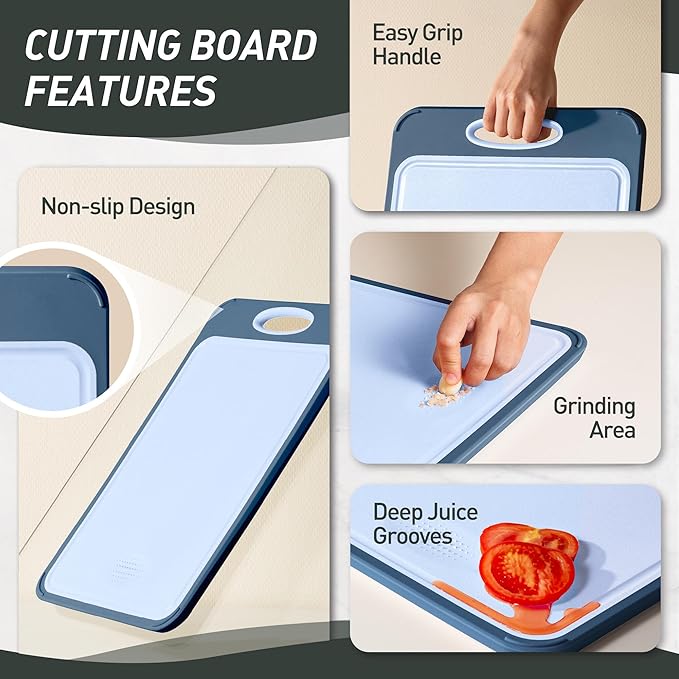 2 in 1 Stainless Steel Cutting Board with Handle Chopping Double Sided Non Slip Feet and Over Sink Butcher Block Nice Juice Groove Big Xl XXl xlarge Best Hardwood Kitchen Counter Organic Meat BBQ Kit