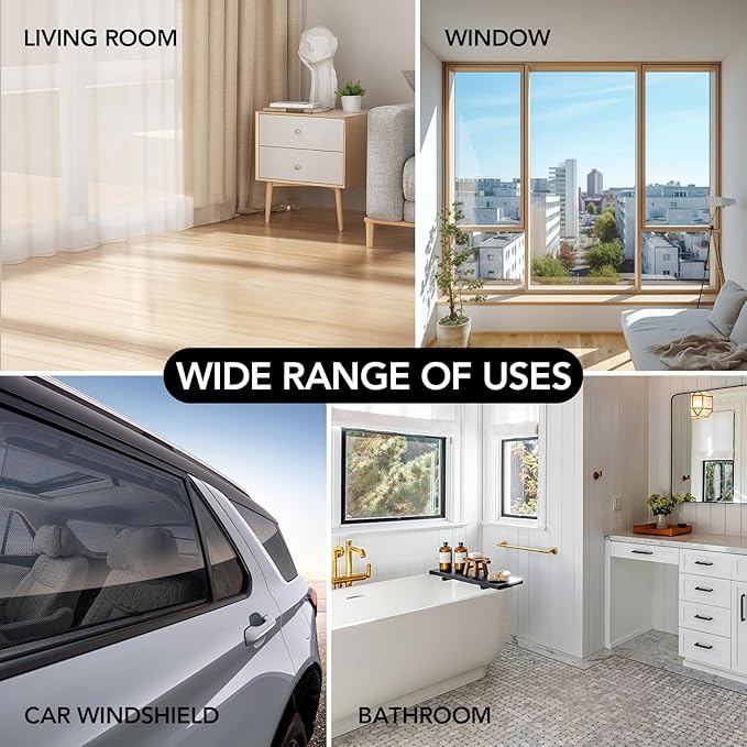 Shower Squeegee with Long Handle, 15-51" Telescopic Squeegee for Window Cleaning, Window Squeegee for Glass Doors, Extendable Window Cleaner Tool for Tile Walls, Sliding Door, Floor, Car Windshield
