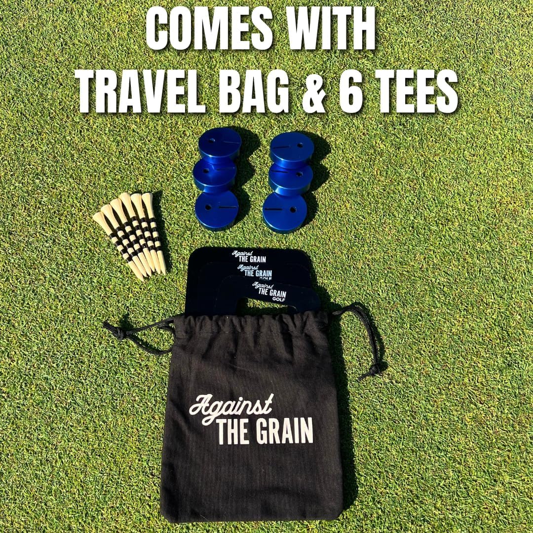 Golf Putting Gate 3 Pack with 6 Tees & Detachable Bases (Small, Medium, Large)