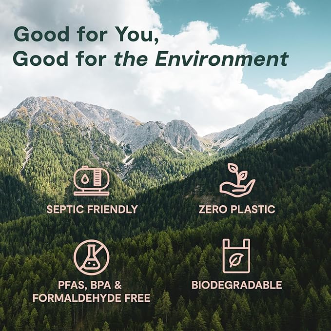 ecoHiny Premium & Soft Bamboo Toilet Paper | PFAS Free | 36 Mega Rolls, 3 ply & 350 Sheets | Non Toxic, FSC Certified, Septic Safe, BPA Free | Tree Free Toilet Tissue | Plastic Free Packaging