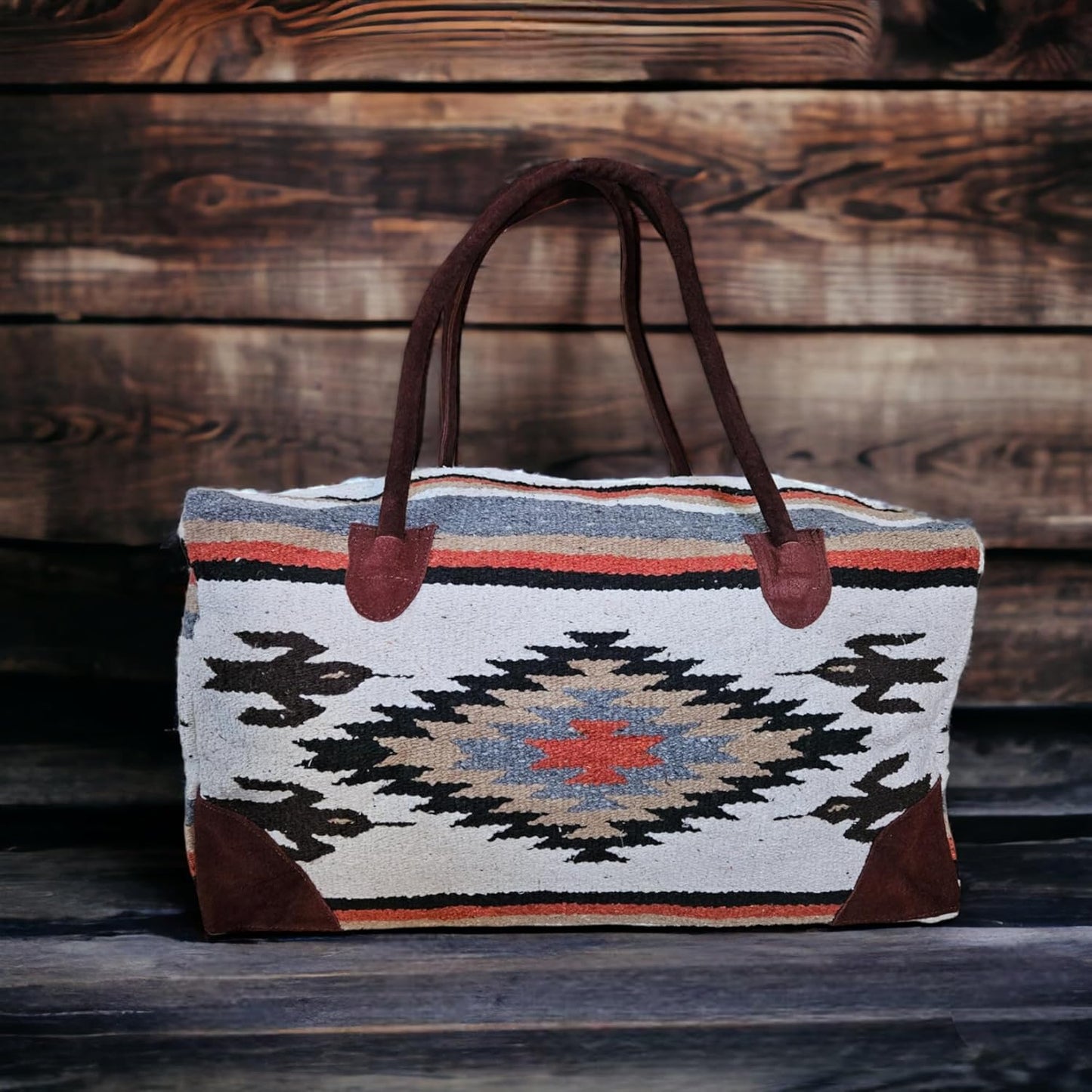 Southwestern Large Weekender Travel Bag Western Duffle Bag Boho Travel Bag (Lula)