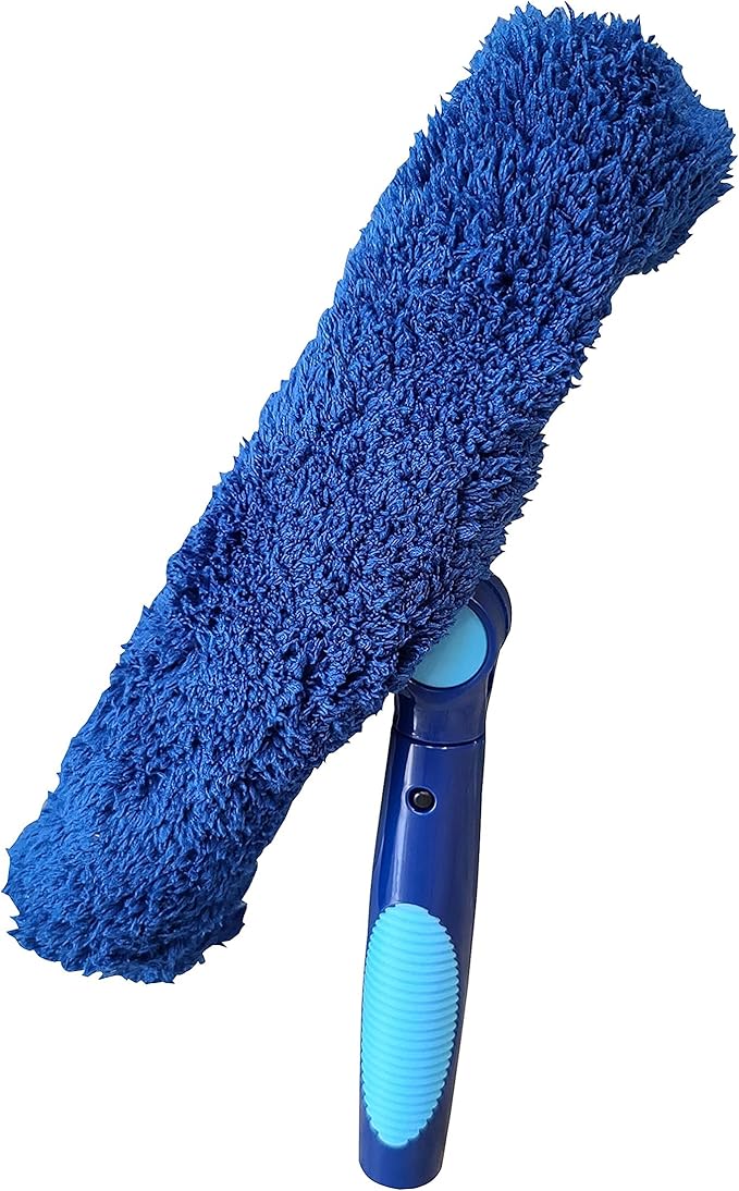 Bring It On Cleaner 20 Foot Reach Extension Pole Plus Squeegee & Window Washer Telescopic Pole for Window Cleaning Extension Pole for Cleaning Windows