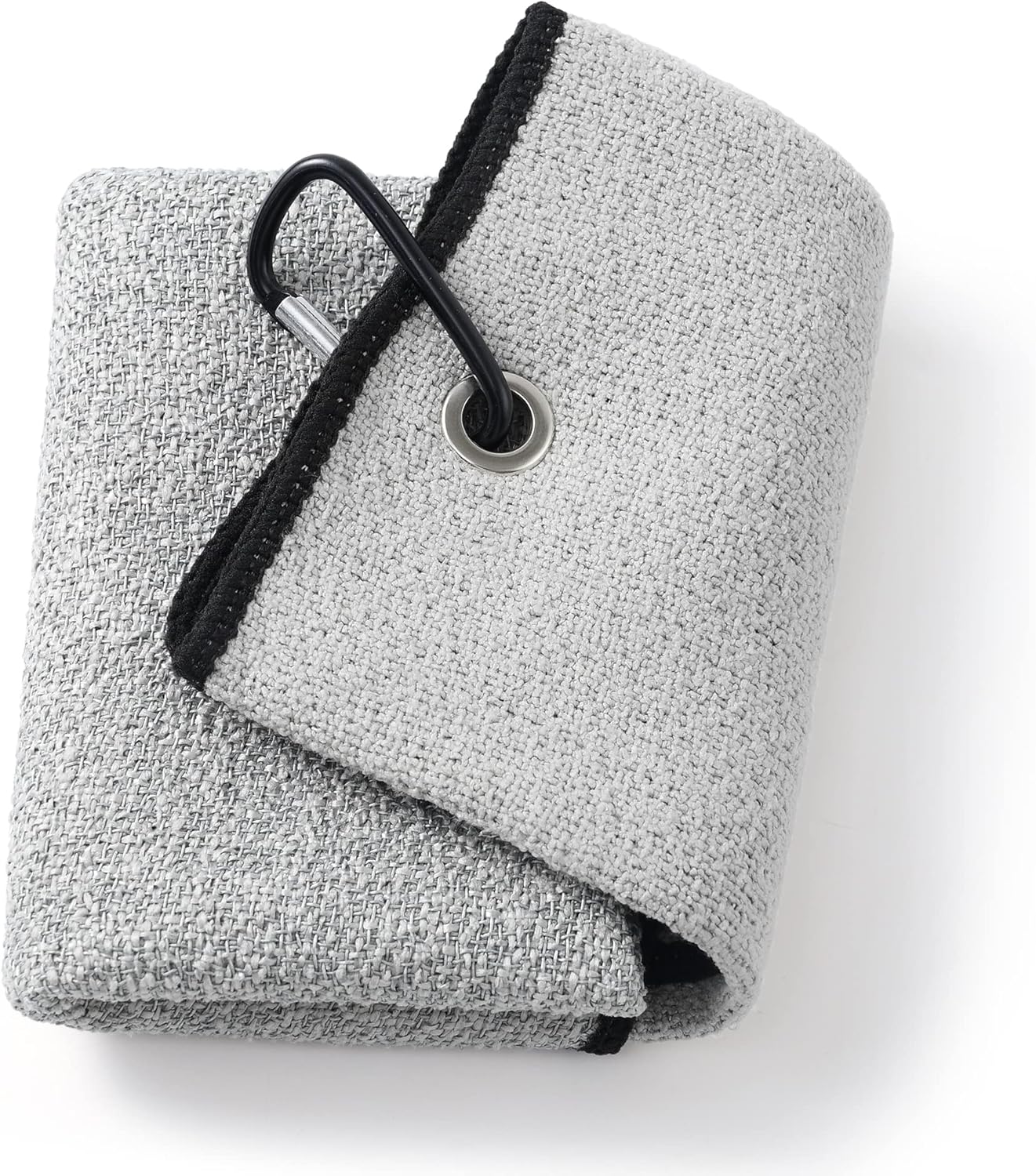 Mile High Life Tri-Fold Golf Towel, 2-in-1 Club & Ball Cleaner, Scratch-Free Scrubbing Side + Ultra-Soft Microfiber, Heavy-Duty Clip, Quick-Dry