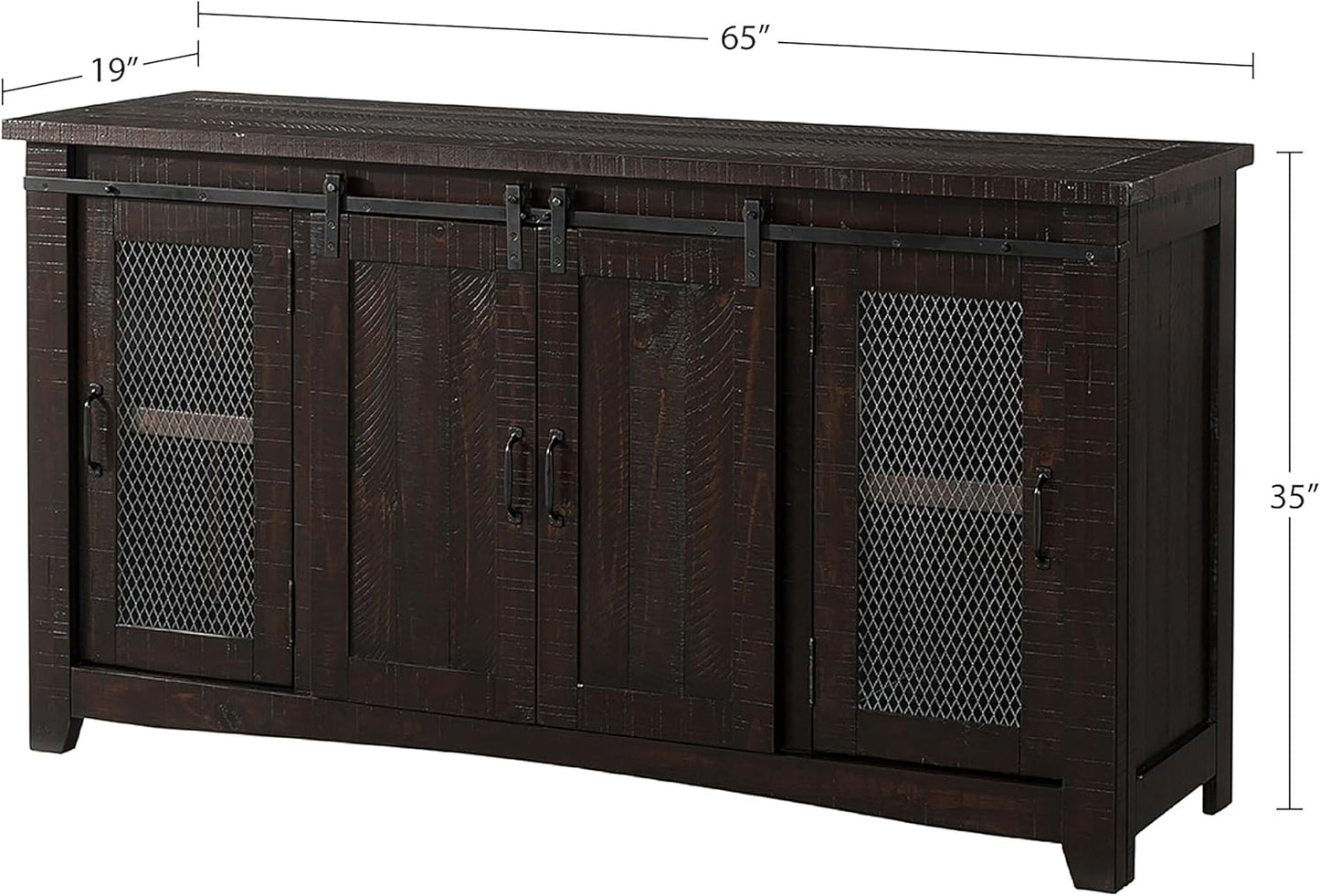 Martin Svensson Home 90908 Durango 65" TV Stand, Espresso
