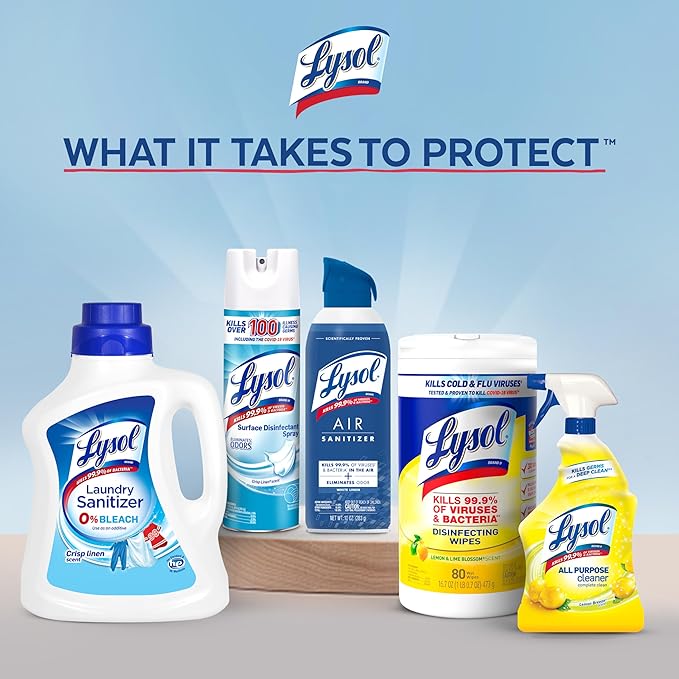 Lysol Pro Kitchen Spray Cleaner and Degreaser, Antibacterial All Purpose Cleaning Spray for Kitchens, Countertops, Ovens, and Appliances, Citrus Scent, 22oz (Pack of 4)