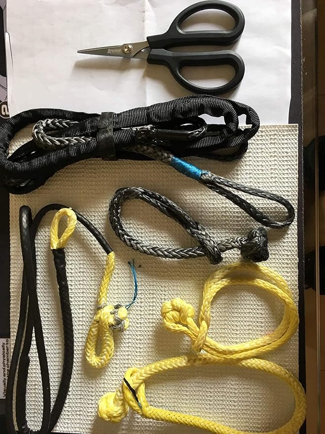 Ascend Tools 6-1/4 inch Carbon Steel Shears - Kevlar, Dyneema, Vectran, Spectra, Technora, Nomex, Innegra, Dacron, Fiberglass, Carbon Fiber, Fiber Optic Kevlar Shears