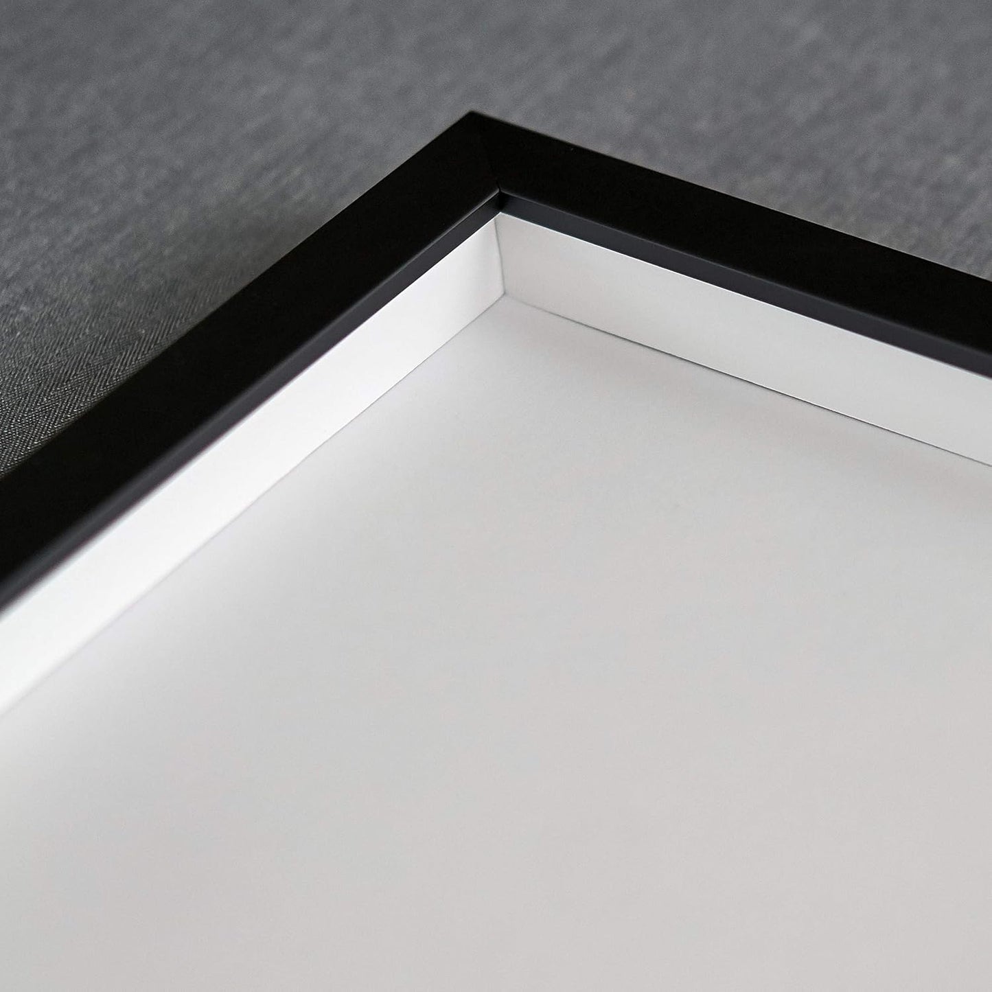 16x20 Shadow Box Black Solid Wood Frames Depth of 3/4" Includes UV Acrylic Plexiglass, Acid Free Backing and Hanging Hardware