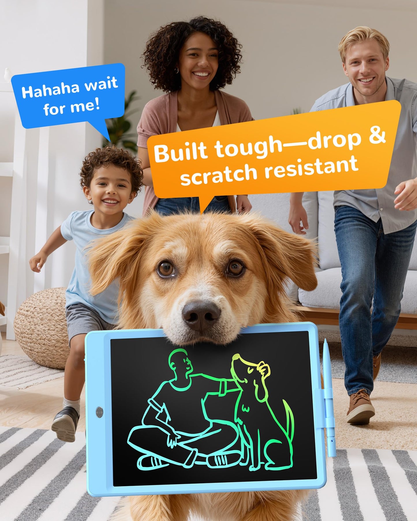 KOKODI LCD Writing Tablet, Gifts for 3 Years Old Boys and Girls，10 Inch Colorful Doodle Board Drawing Tablet, Erasable Reusable Electronic Drawing Pads, Educational and Learning Toys for Kids