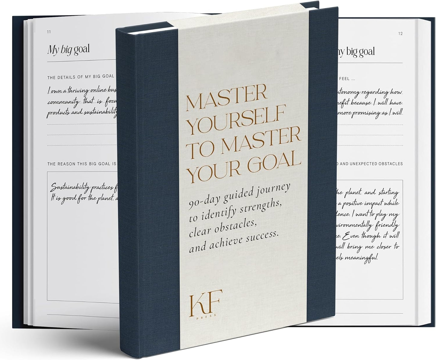 90 Day Goal Setting Journal & Undated Planner - Guided Productivity Journal with Weekly Self Reflection, Goal Tracker, and Prompts for Personal Development & Self-Improvement