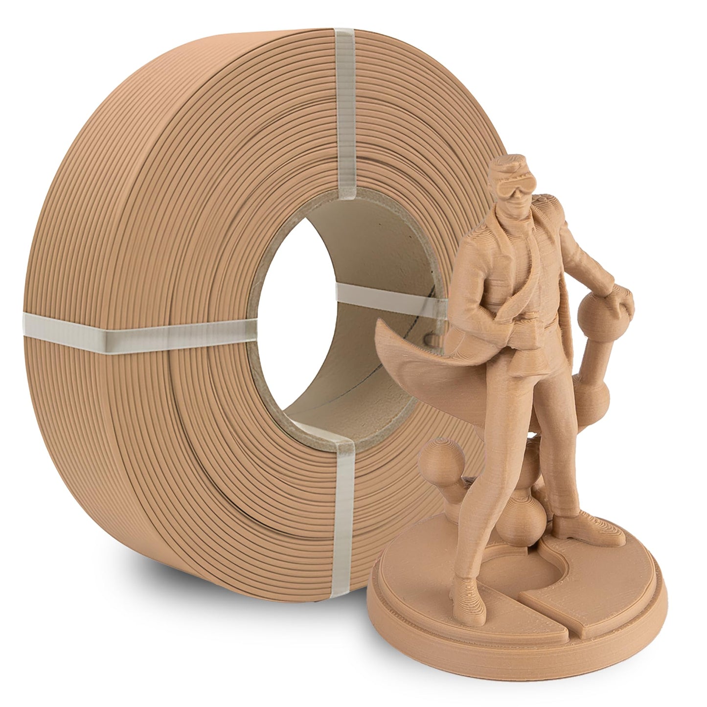 Polymaker Panchroma Refill Spool Matte Wood Brown PLA 3D Printing Filament Refill, Compatible with All Reusable Spools and All M