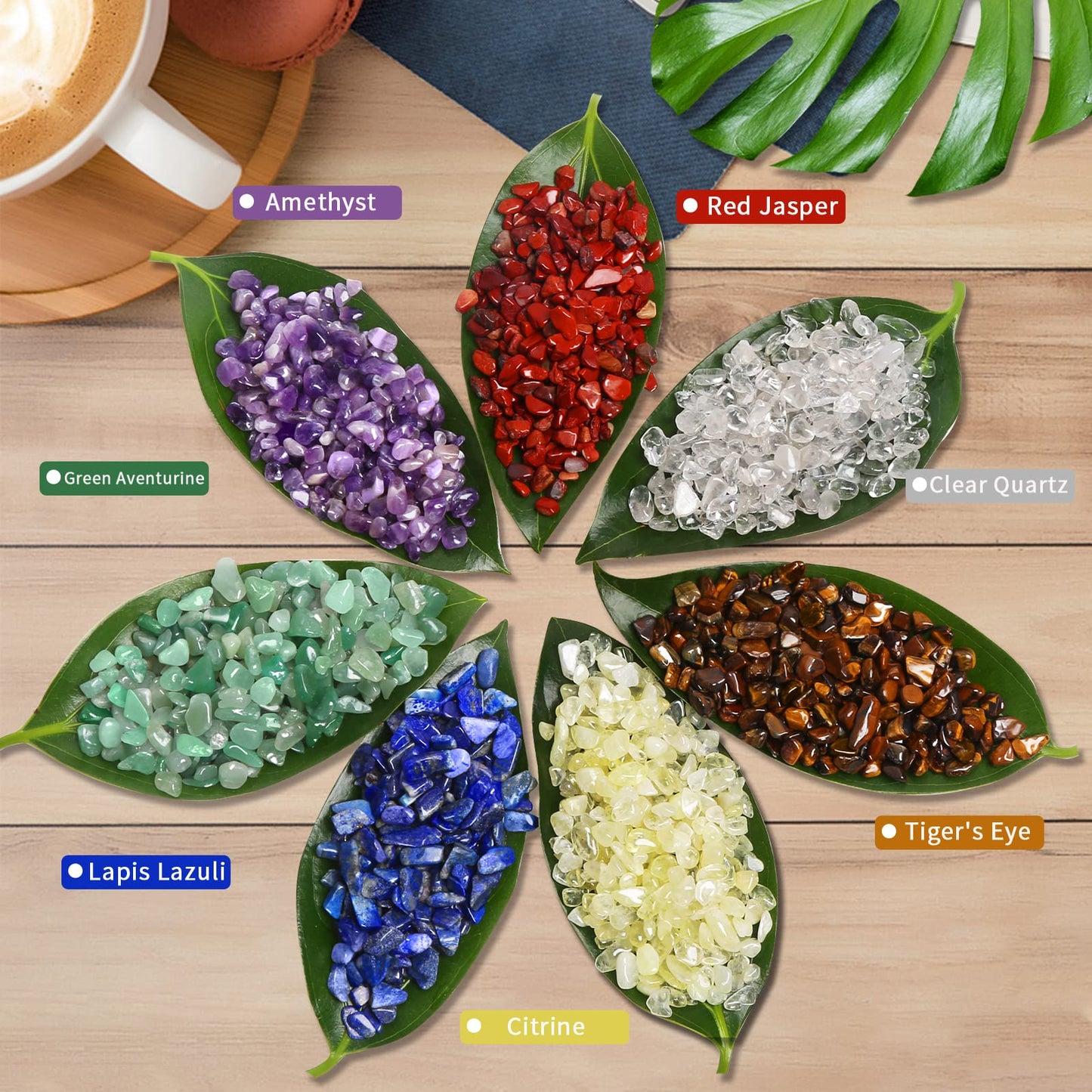 QICQDRAM Natural Green Amazonite Crystals Bulk 0.9 Lb/405g Small Tumbled Chips Crystal Stone Decorative Pebbles for Home Decoration & Fish Turtle Tank, Vase Filler, Plants Decor