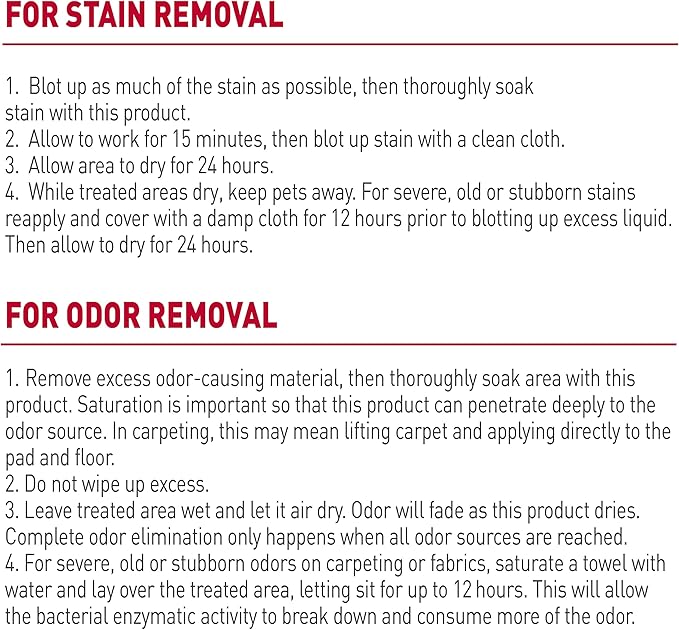Nature's Miracle Stain and Odor Remover for Dogs, Odor Control Formula, Refill, 1.33 Gal