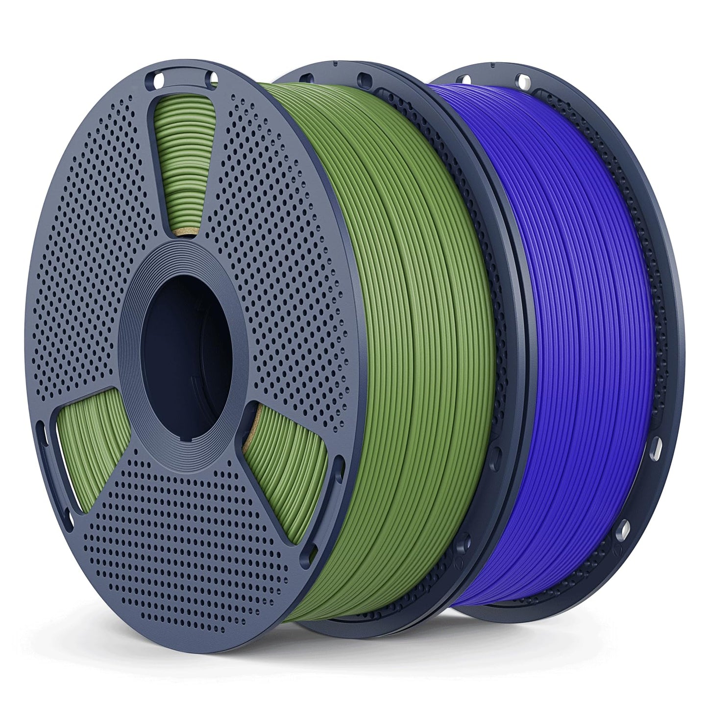 Matte PLA Filament 1.75mm, 2kg(4.4lbs) SUNLU 3D Printer Filament, Matte Surface Texture, No Clogging, Less Brittle, Klein Blue+O