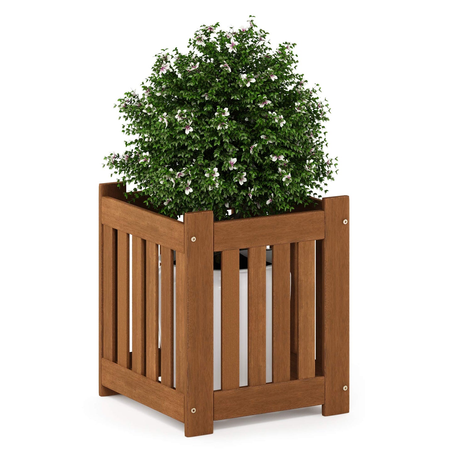 Furinno FG19456 Tioman Hardwood Outdoor Lifestyle Flowerbox, 1-Pack, Natural