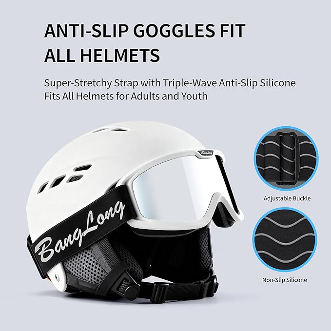 BangLong Ski Goggles, Snowboard/Snow Goggles Anti Fog UV Protection Design for Men Women Skiing, Skating,Snowmobilet,Youth
