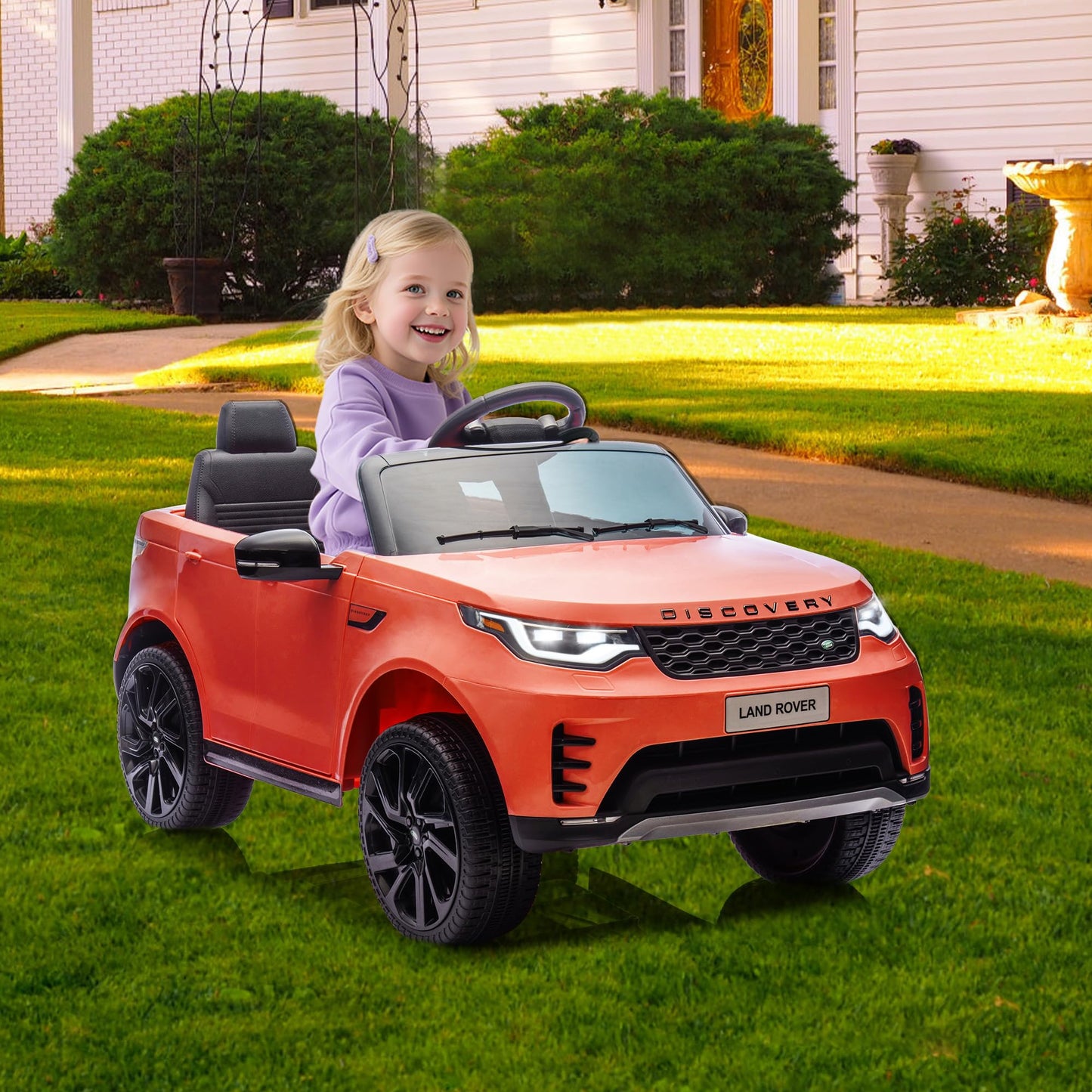 12V Licensed Land Rover Ride on Toys for Big Kids, Electric Car for Kids with Remote Control, Electric Vehicle Ride on Toy, 3 Speeds, Soft Start, Led Lights, Low Battery Prompt