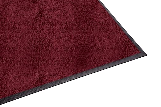 FANMATS 94022055 Guardian Platinum Series Indoor Wiper Floor Mat, Rubber with Nylon Carpet, 2" Width, 20"Length, Burgundy
