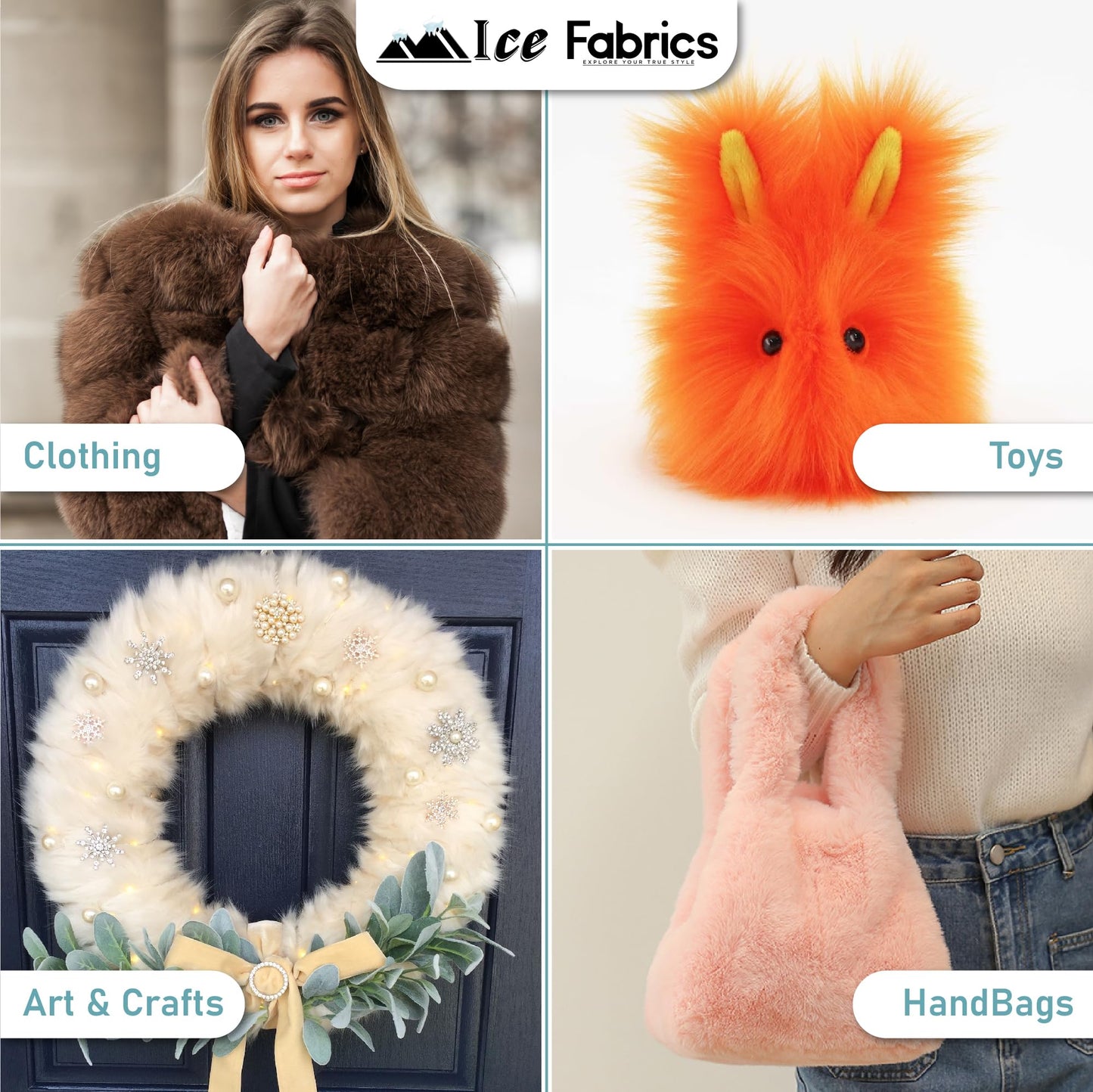 Ice Fabrics Faux Fur Fabric by The Yard - 60 Inches Wide Super Soft and Fluffy Shaggy Mohair Fur Fabric for Costumes, Apparel, Rugs, Pillows, Decorations and More - Lime Green - Half Yard