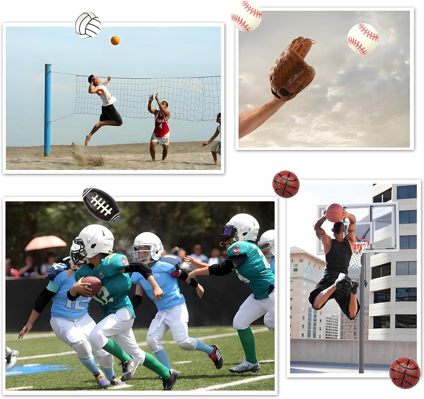 KEYDUACU Strong Ball Magnets,12Pcs 3D Sphere Magnets Sports Craft Decoration Magnet,Strong Fridge Magnets for Kitchen, School,Office Whiteboard, Cabinet and Dishwasher