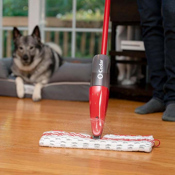 O-Cedar ProMist MAX Microfiber Spray Mop Removes 99% of Bacteria with just Water, Features 1 Extra Refill