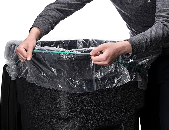 Rubber Bands for 95 Gallon Trash Cans – 12 Pack | Secure 95 Gallon Trash Bags | Heavy Duty, Durable, Stretchable, & Reusable for 95 Gal Garbage Cans