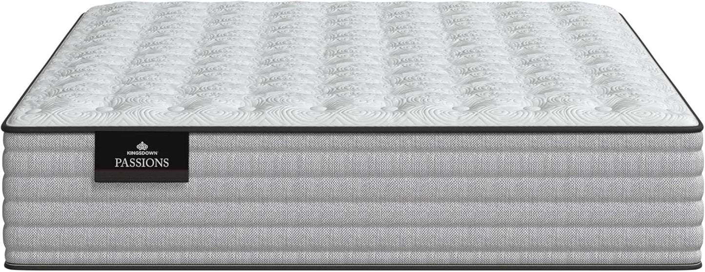Kingsdown Passions Aspiration 14" Firm Hybrid Mattress, Twin XL,Tan
