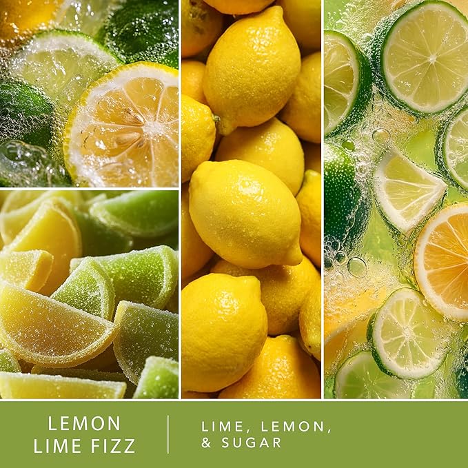 Scentsationals Fragrance Oil Plug In Air Freshener Refills 3-Pack - Lemon Lime Fizz - Works with Scentsationals Wall Plugs, Long-Lasting Home Fragrance, 0.8 fl oz Each, Packaging May Vary