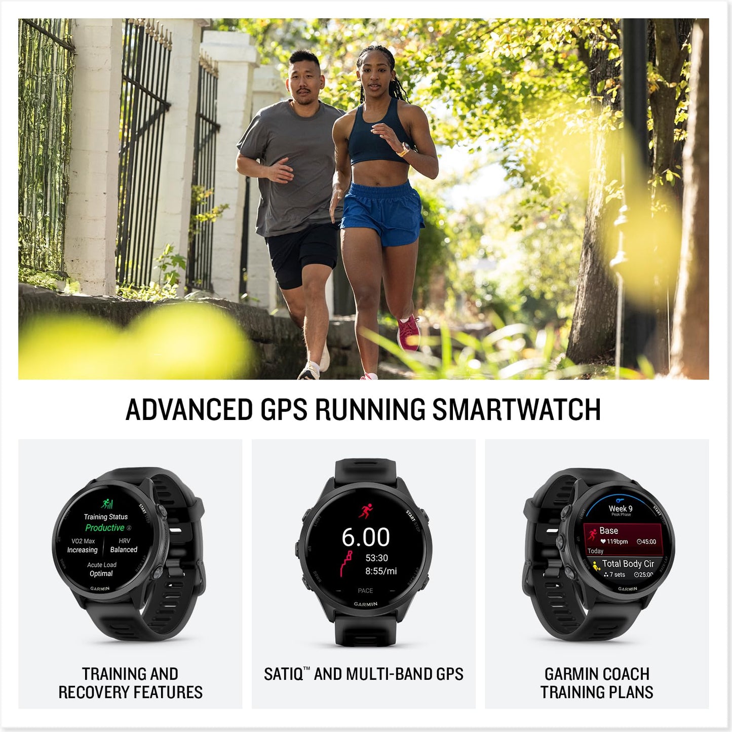 Playbetter Garmin Forerunner 570 (47 Mm, Slate Gray/Translucent Black) Running Gps Smartwatch - Amoled Display, Training & Recov